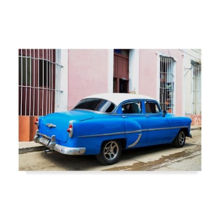 Philippe Hugonnard 'Blue Cuban Taxi' Canvas Art,12x19